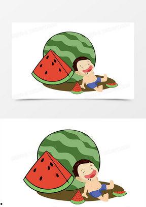 吃瓜小插画,趣味横生的日常瞬间  第2张